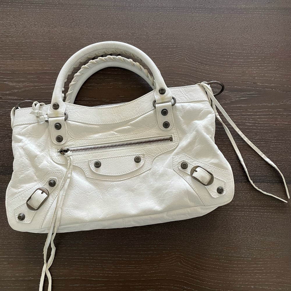 Authentic Balenciaga White Handbag